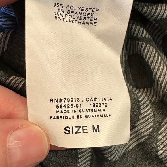 Two Hearts Womens Medium Maternity Black and White Patterned Dress - Picture 5 of 7